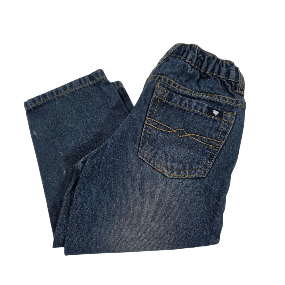 Lucky Brand Straight Jeans Toddler Blue 24M Denim Straight Leg Elastic Waist
